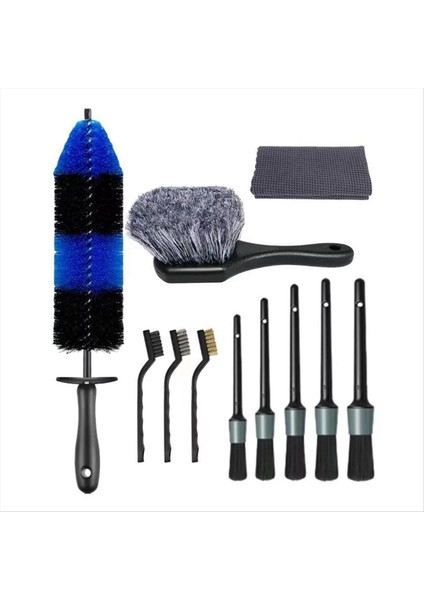 Araba Detaylandırma Fırça Seti Araba Tekerleği Lastik Fırça Seti Temizleme Tekerlekleri Için Araba Detaylandırma Kiti Iç Dış (Yurt Dışından)