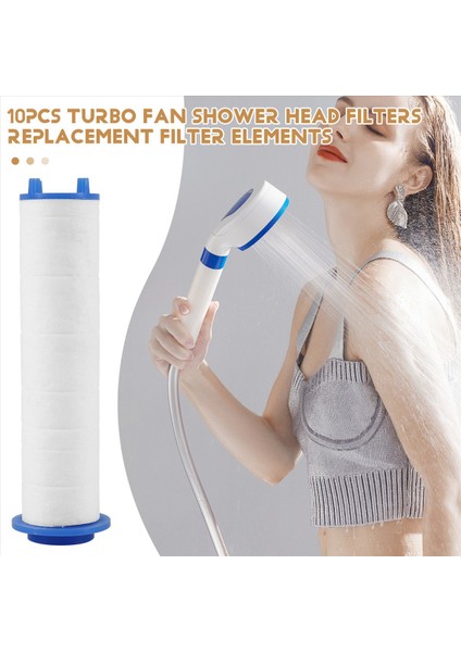 10PCS Turbo Fan Duş Kafası Filtreler-Pervane Tahrikli El Duş Başlığı Için Kullanılan Basınç-Duş Başlığı (Yurt Dışından) fırsatları