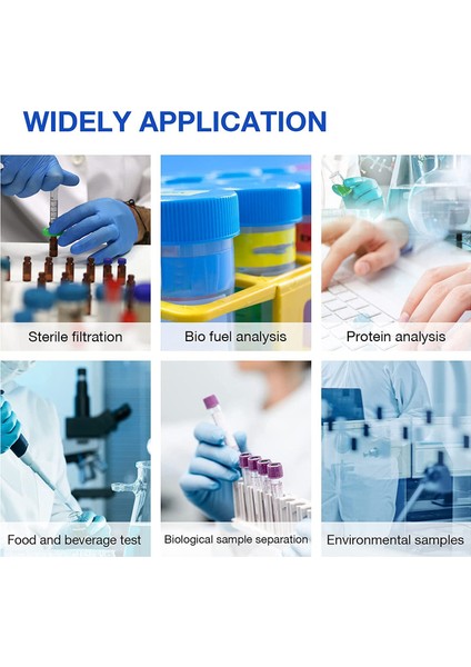 Steril Şırınga Filtresi Pes 10 Paket 0 22UM Gözenek Boyutu 33MM Membran Çapı Hidrofilik Filtrasyon Verim (Yurt Dışından) indirimleri