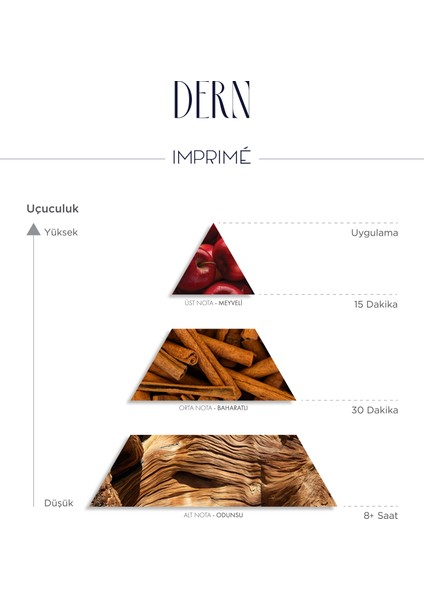 Dern Edp Erkek Parfüm 50ML | Fougere & Odunsu | Elma, Erik, Tarçın, Lavanta, Bal, Amber, Vanilya