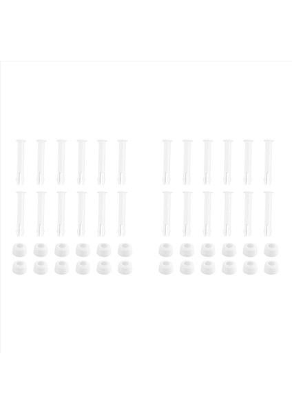 24 Pcs Plastik Havuz Pimleri ve 24 Pc Kauçuk Contalar Zemin Yuvarlak Çerçeve Havuz Parçaları 28270-28273 (2 36IN) (Yurt Dışından)