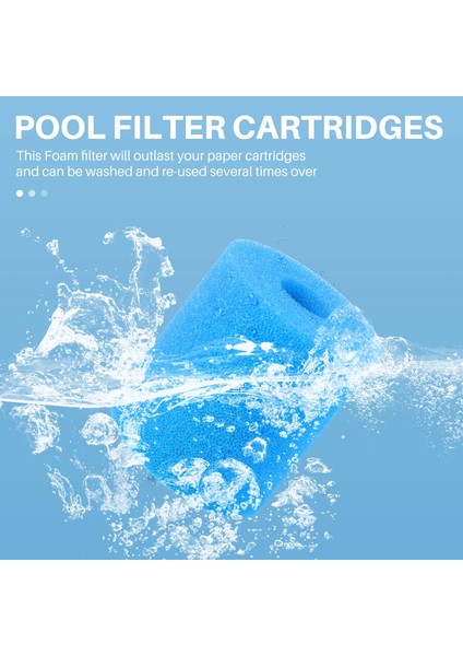 10PCS Filtre Sünger Değiştirmeleri Intex H Tip Hatar Mühendisi Yeniden Kullanılabilir Yeniden Kullanılabilir Yüzme Havuzu Köpük Sünger Kartuşu (Yurt Dışından) modelleri