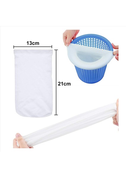 50PCS Havuz Skimmer Socks Skimmer Sepet Filtre Havuzu Filtre Koruyucu Çorap Yüzme Havuzu Skimmer Çorapları Filtreleme Yaprakları Için (Yurt Dışından) fırsatları