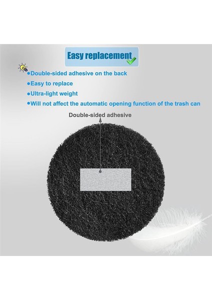 12 Paket Çöp Çöp Kutuları Için Aktif Kömür Saflaştırma Deodorizörü Kompost Kovaları Yuvarlak Emici Filtreler (Yurt Dışından) modelleri