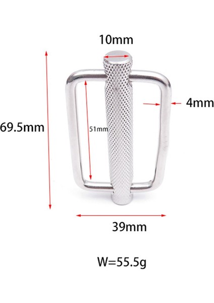 50MM 316 Paslanmaz Çelik Slayt Toka Trıglıde Değişme Siter Siket Keşafesi Kunsik Bel Kayışı Omuz Kayışı Ayar (Yurt Dışından) fiyatları