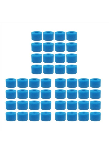 Intex Pure Spa Için 48PC Yeniden Kullanılabilir Yıkanabilir Köpük Sıcak Küvet Filtre Kartuşu S1 Tip (Yurt Dışından)