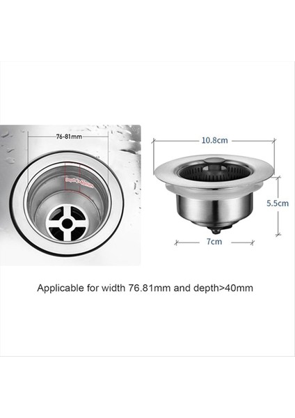 3 Set Mutfak Lavabo Drenaj Filtreleri Kapalı Açılır Püskürtme Drenaj Sepeti Yıkama Havzası Suyu Engelleme Kapağı Sızıntı Takımı (Yurt Dışından) modelleri