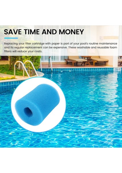 2 Paket Filtre Süngeri Inex Tip H Yeniden Kullanılabilir Yıkanabilir Sıcak Küvet Temizleyici Aracı Sünger Filtre Kartuşu Köpüğü (Yurt Dışından) fırsatları
