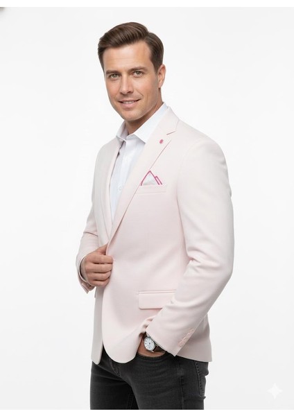 Erkek Blazer Ceket – Slim Fit, Tek Düğme, Şık Davet ve Iş Kombin Ceketi modelleri