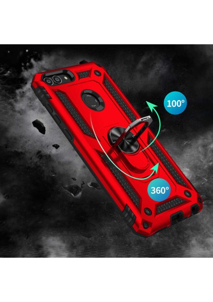 Huawei P Smart Kılıf Vlmt Vega Kapak-Kırmızı modelleri