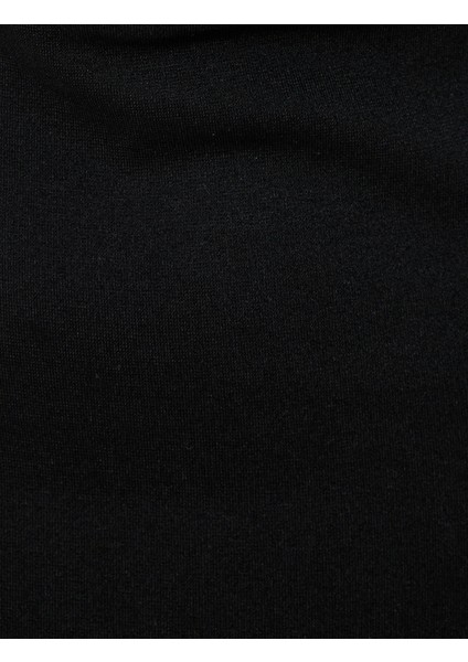 Midi Halter Yaka Elbise Pencere Detaylı Deniz Kabuğu Detaylı Yırtmaçlı