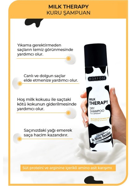 Kuru Şampuan Milk Therapy 200 ml - Besleyici - Mrfs modelleri
