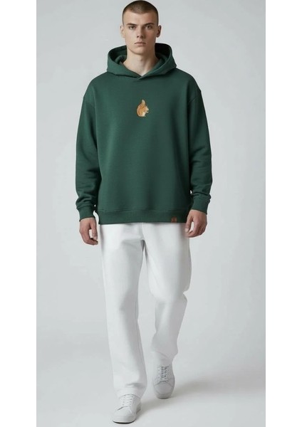 Sincap Oversize Unisex Kapüşonlu Sweatshirt