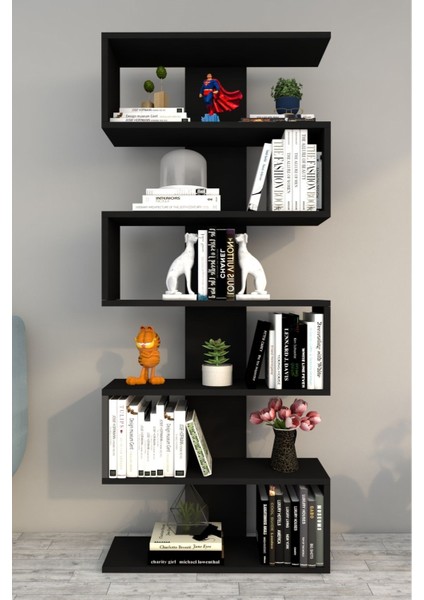 Paris Dekoratif Kitaplık Siyah