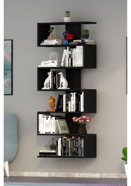 Paris Dekoratif Kitaplık Siyah modelleri