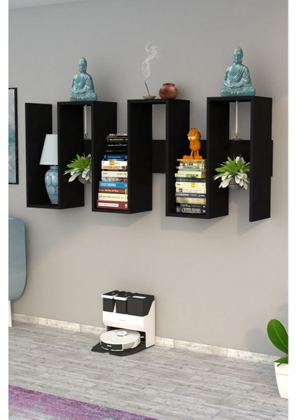 Paris Dekoratif Kitaplık Siyah indirimleri