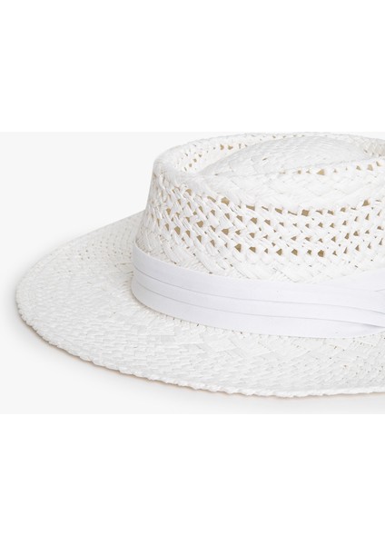 Hasır Şapka Bant Detaylı modelleri