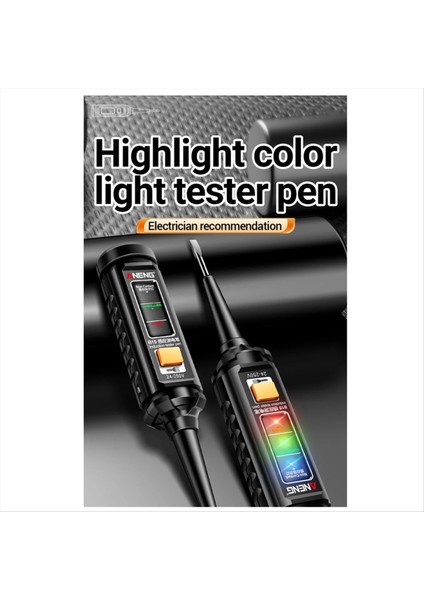 Aneng B15 Indüksiyon Test Kalemi Profesyonel Ac Voltaj Algılama Kalemi Vurgu Renk Işığı Elektrikçi Tornavida Test Cihazı (Yurt Dışından)