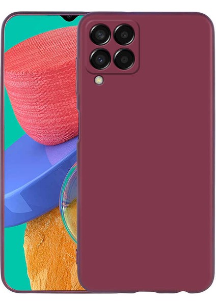 Galaxy M33 Kılıf Vlmt Premier Silikon Kapak-Mürdüm