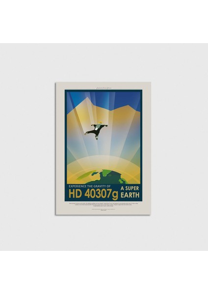 s Nasa - A Super Earth - Experience The Gravity Of Çerçevesiz Poster Duvar Dekorasyonu