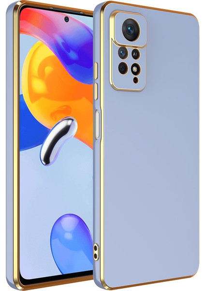 Xiaomi Redmi Note 12 Pro 4g Kılıf Vlmt Bark Kapak-Mavi Açık