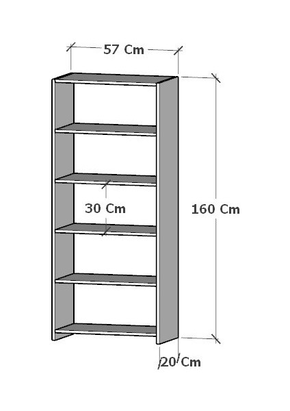 5 Raflı Kitaplık Siyah fırsatları