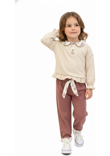 Yakası Fırfırlı 2 Li Pantolon Takım fiyatları