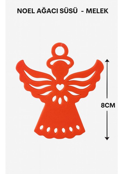 5'li Set Kırmızı Noel Ağacı Süsü – Melek Figürü, 8 Cm, Yılbaşı Süsleme Dekorasyonu modelleri