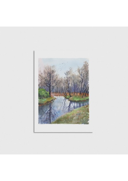 Forest Çerçevesiz Poster Duvar Dekorasyonu