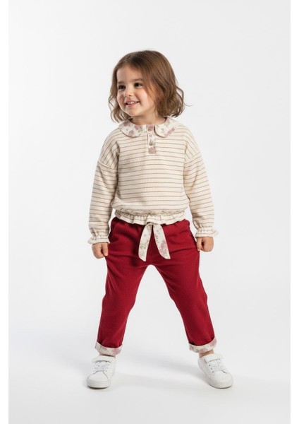 Yakası Fırfırlı 2 Li Pantolon Takım modelleri