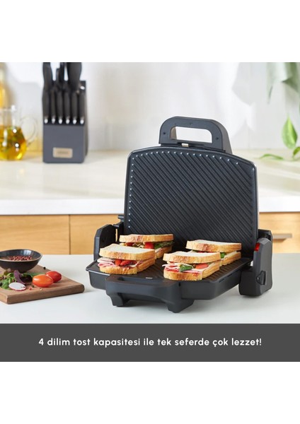 Future Essential Tost Makinesi Matte Black 1800 W modelleri