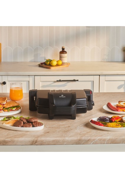 Future Essential Tost Makinesi Matte Black 1800 W