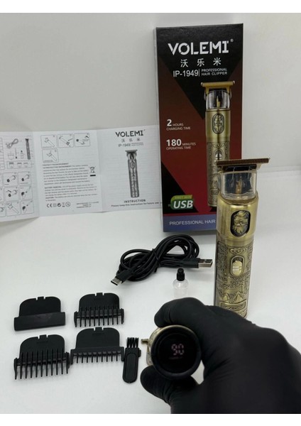 IP-1949 Şarj Göstergeli Sakal Lazer Öncesi Vücut Ense Çizim Kişisel Bakım Aletleri Sıfıra Yakın Tıraş fiyatları