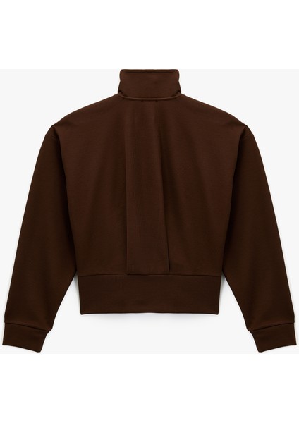 x Şahika Ercümen - Uzun Kollu Fermuarlı Dik Yaka Sweatshirt fiyatları