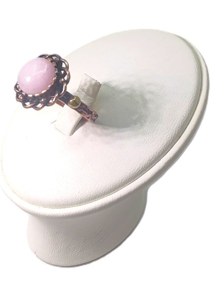 Bakır Yüzük, El Işçiliği, Ölçüsü Ayarlanabilir ve Doğal Taşlı Saf Bakır Yüzük