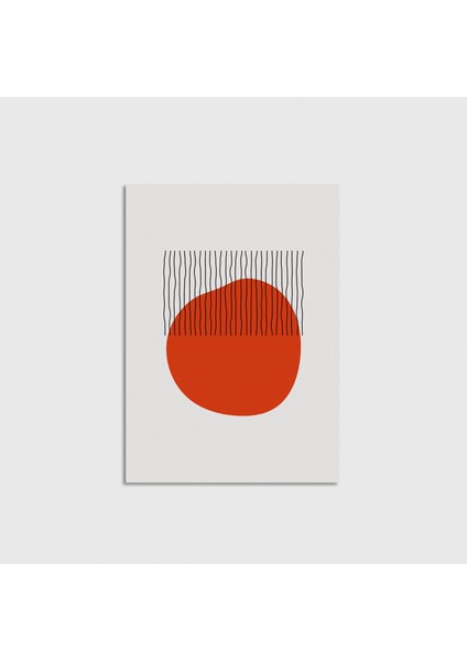 Linear Stain V1 Çerçevesiz Poster Duvar Dekorasyonu