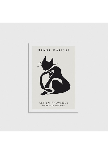 Henri Matisse - Cat Çerçevesiz Poster Duvar Dekorasyonu