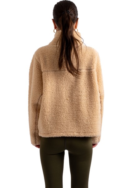 Crop Peluş Fermuarlı Ceket - C603 fiyatları