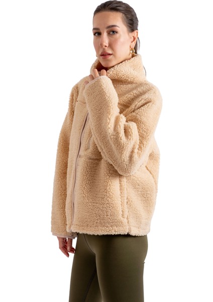 Crop Peluş Fermuarlı Ceket - C603 modelleri