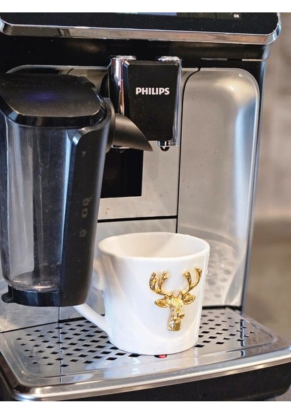 2li Set Altın Geyikli Büyük Çay Kupası 240ML modelleri