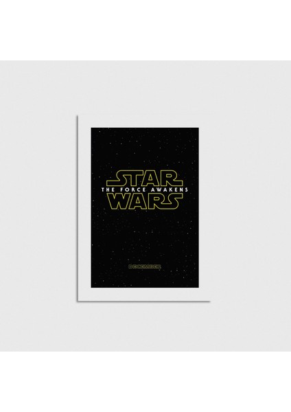 Star Wars The Force Awakens V Çerçevesiz Poster Duvar Dekorasyonu