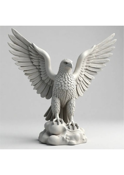 Kartal Figürü Heykeli 15 cm Minimalist Modern Tasarım Heykelciği Ev Süs Eşyası