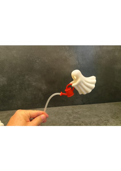 Bitki Sulayan Hayalet Dekoru - Ev Dekorasyonu - Tea Light Mum Hediyeli fiyatları