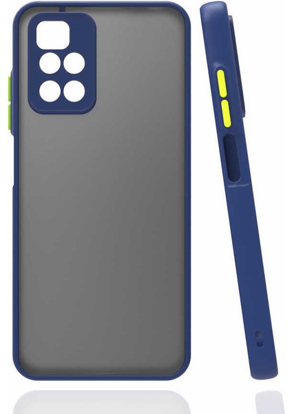 Xiaomi Redmi 10 Kılıf Vlmt Hux Kapak-Lacivert