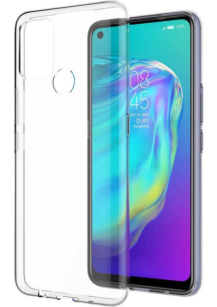 Tecno Pova Kılıf Vlmt Süper Silikon Kapak-Renksiz