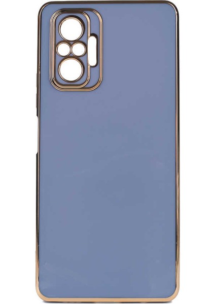 Xiaomi Redmi Note 10 Pro Kılıf Vlmt Bark Kapak-Mavi Açık