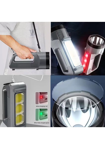 Güçlü Şarjlı Fener Masa Lambası WT-603