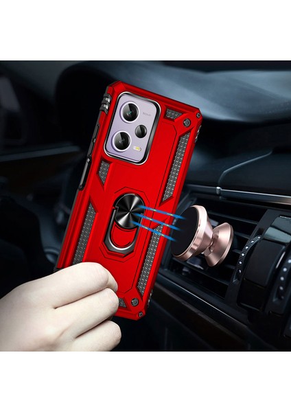 Xiaomi Redmi Note 12 Pro 5g Kılıf Vlmt Vega Kapak-Kırmızı fiyatları