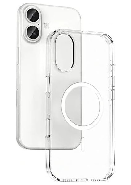 iPhone 17 Magsafe Destekli Şeffaf Kılıf Mika Sararmaz Pc Sert Kılıf- Şeffaf modelleri