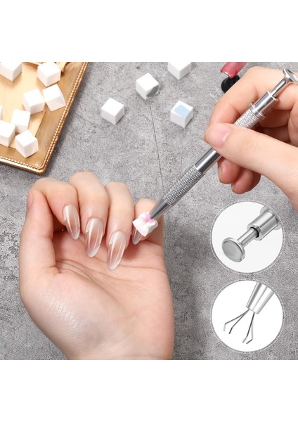 100LÜ Kalemli Küp Nail Art Ombre ve Geçiş Süngeri Seti fiyatları